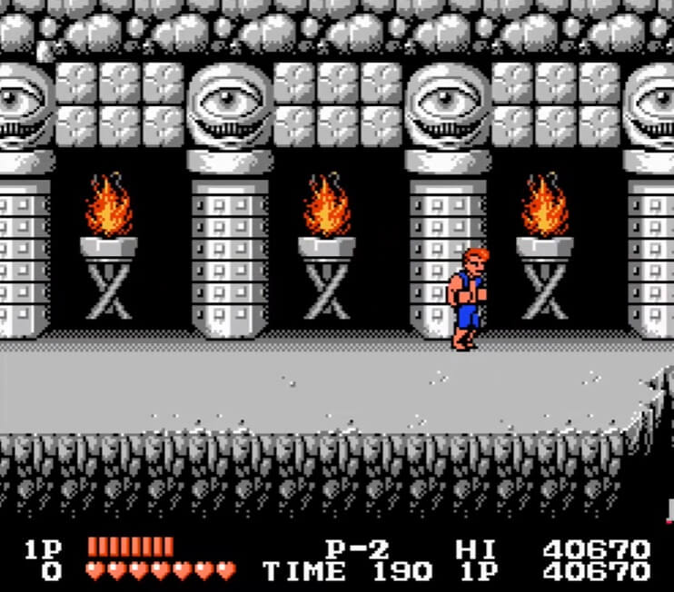 Double Dragon - геймплей игры Dendy\NES